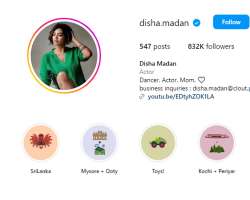 Apart from being an actress, she is also a social media star. She had over two million followers on the app before the app was banned in India. She al